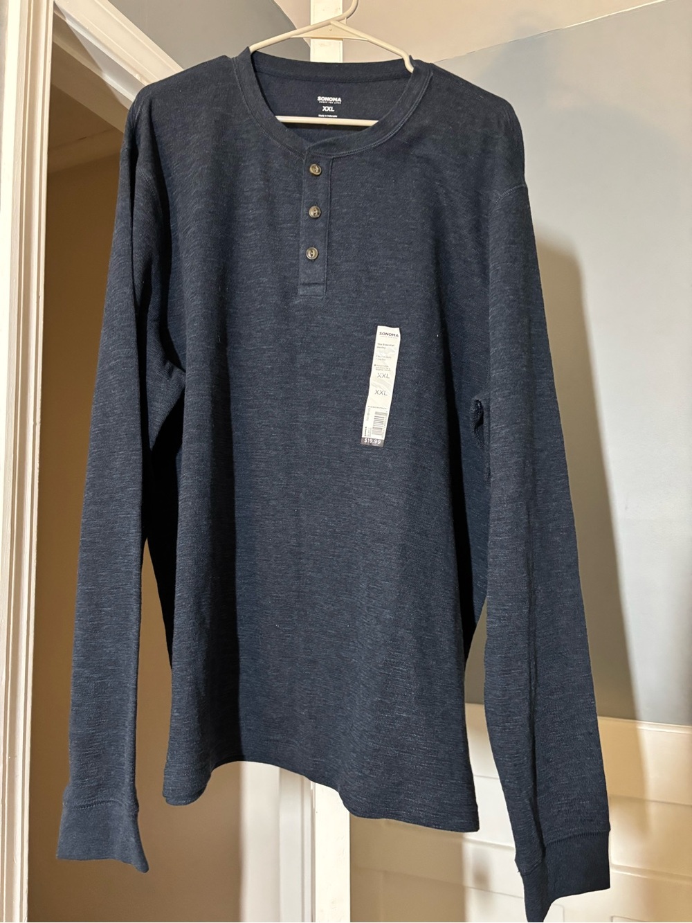 Sonoma Men's Heather Henley XXL